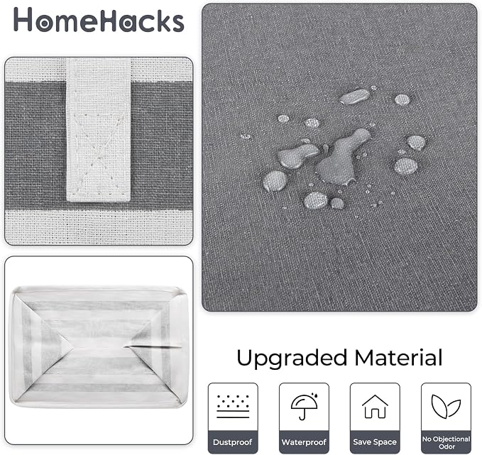 HomeHacks 2 Pack Laundry Baskets, Laundry Hampers Bags | Waterproof, - Image 5