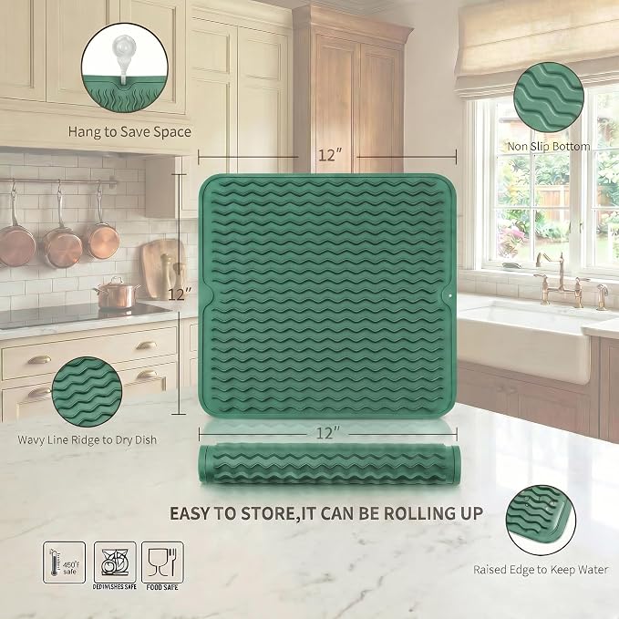 MicoYang Silicone Dish Drying Mat - Image 2