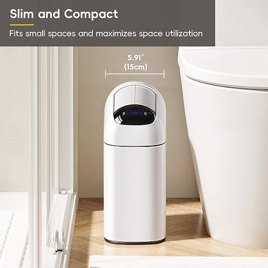 EKO Astro Slim Sensor Trash Can, 10L / 2.6 Gallon Touchless Garbage Bin - Image 8