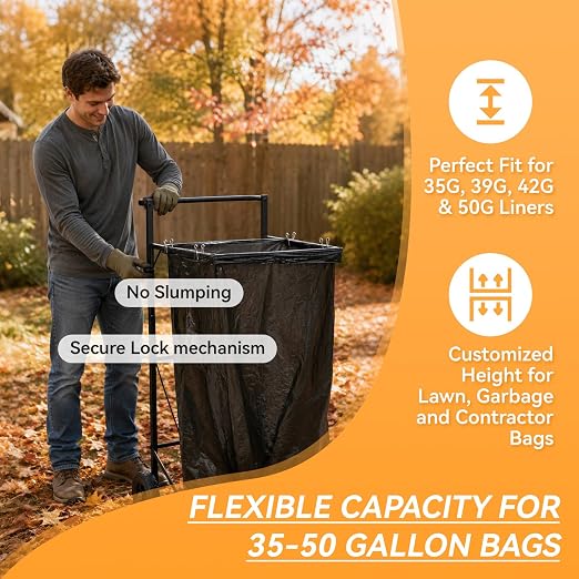 Trash Bag Holder and Metal Leaf Bag Holder - Image 6