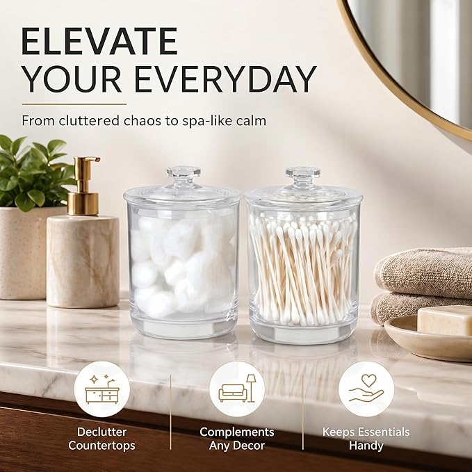 ForPro Clear Acrylic Apothecary Jars - Image 4