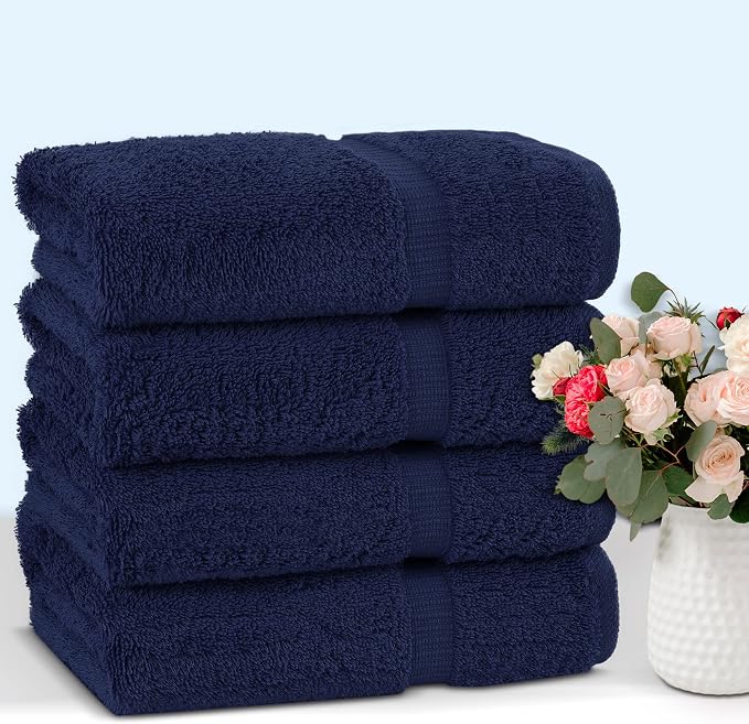 Chakir Turkish Linens 100% Cotton 4-Pack Bath Towels 27x54, Oeko-Tex Certified - Image 4