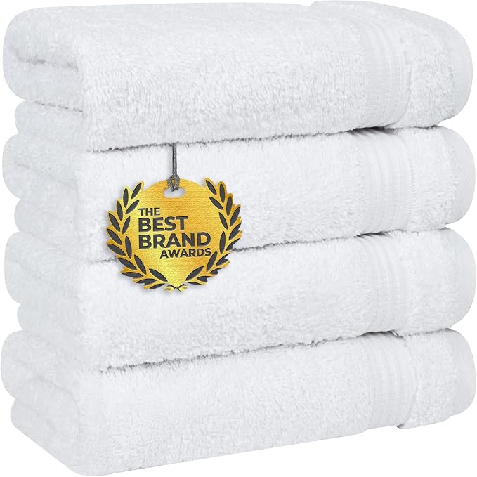Cotton Paradise 100% Cotton Turkish Towel Set, Soft Absorbent Quick Dry by UNITEDHOMETEXTILE