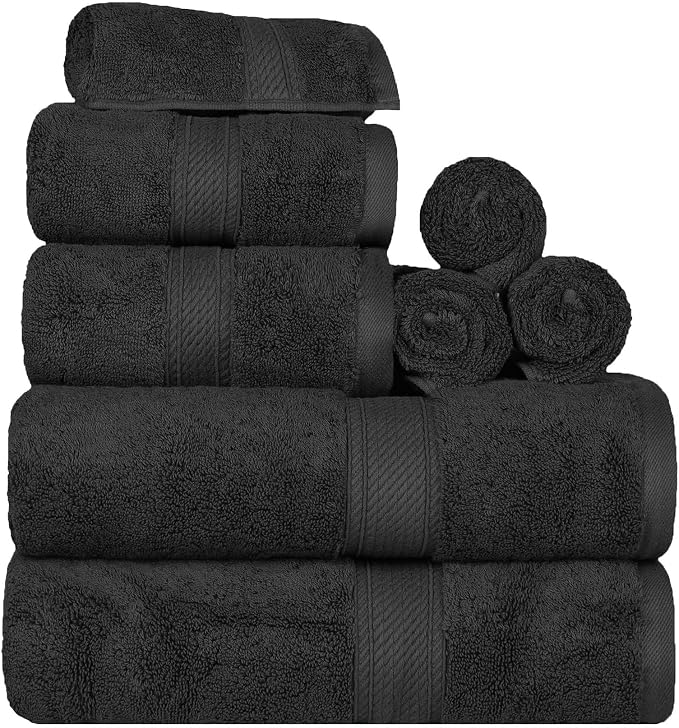 Superior Egyptian Cotton Ultra Plush & Absorbent, 8 Piece Set, Soft Luxury - Image 2