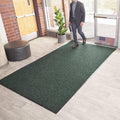 Consolidated Plastics Brush Dry Mat - Made in USA, Heavy-Duty Commercial DoorRug for Indoor/Outdoor Entryways, Non-Slip Backing for High-Traffic Areas (4' W x 6' L, Green)
