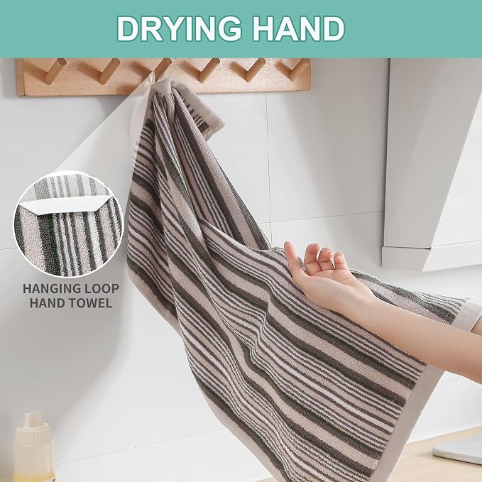SALAS Kitchen Dish Towels for Drying Dishes, Large Cotton Kitchen Towels - Image 2
