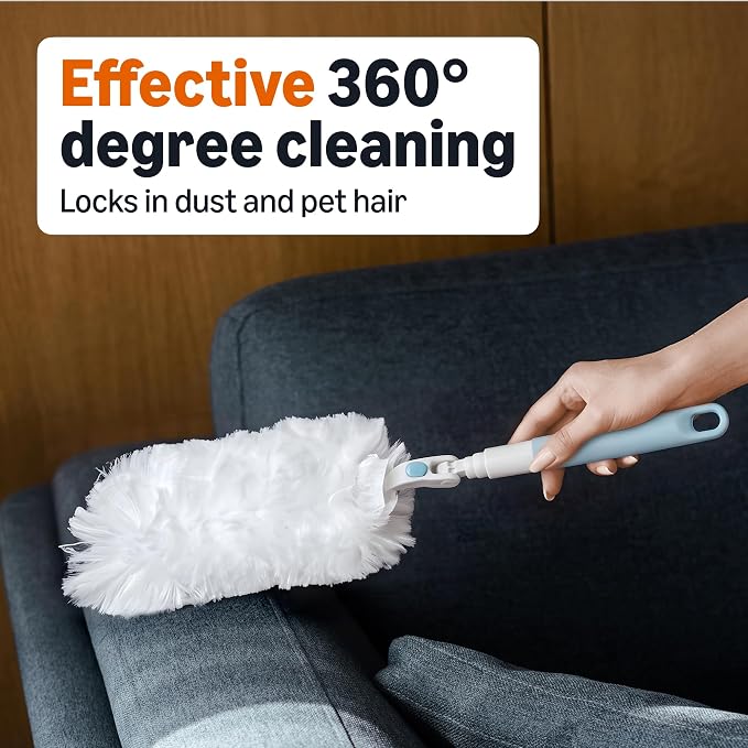 Amazon Basics 360° Heavy Duty Duster Refills, Picks up and Traps 2X More - Image 2