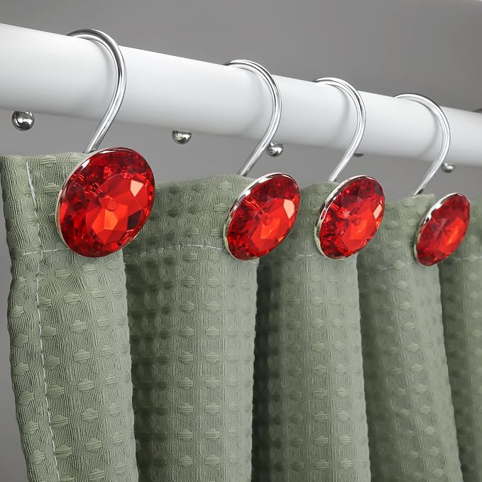 12PCS Stainless Steel Shower Curtain Hooks Rings - Image 6