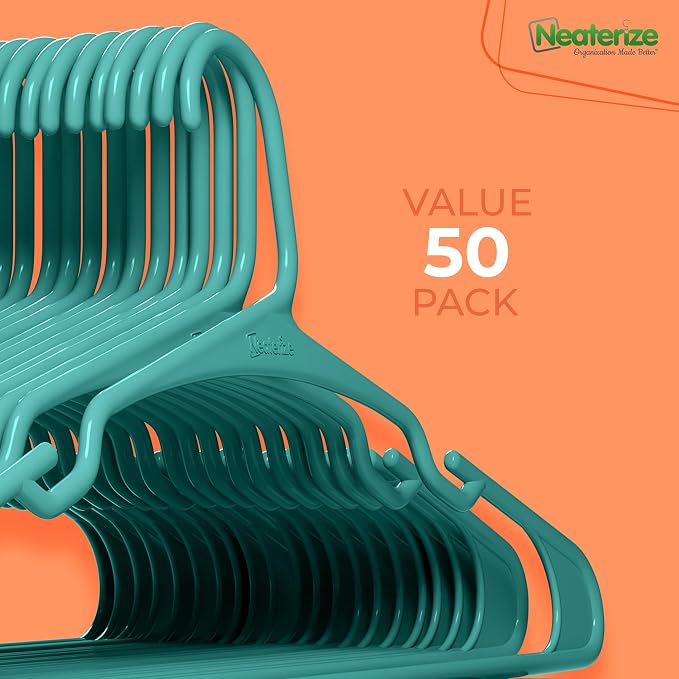 NEATERIZE Clothes Hangers Plastic 50 Pack - Image 7