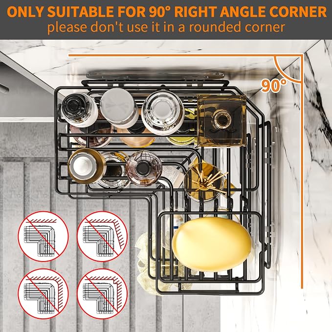 Corner Shower Caddy with Soap Holder, 2 Pack Stainless Steel Corner Shower - Image 2