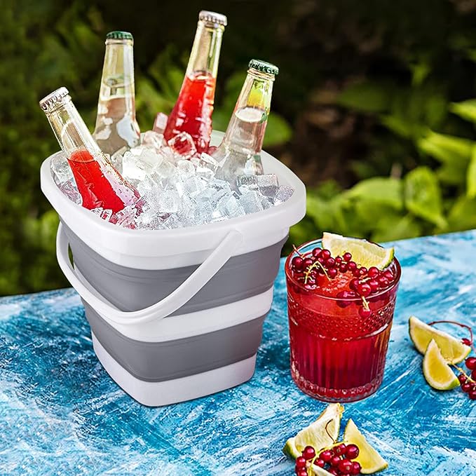 Collapsible Bucket, 5L 1.3Gallon Small Cleaning Mop Buckets - Image 5