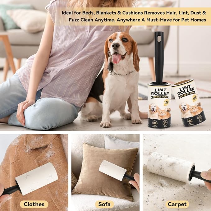 Extra Sticky Lint Roller Refills - Image 7