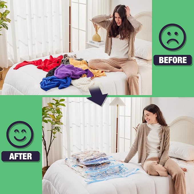 15 Jumbo Vacuum Storage Bags for Bedding, Vacuum Seal Bags for Clothing | Extra - Image 5