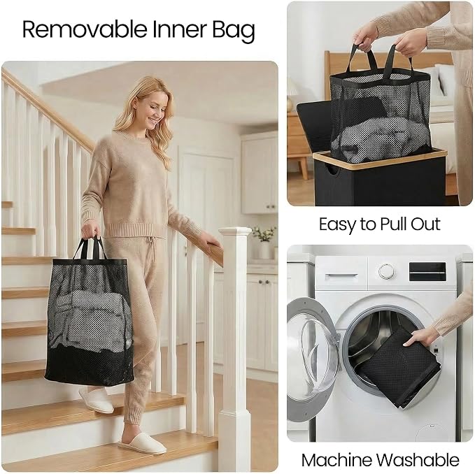 efluky Slim Laundry Basket - Image 4