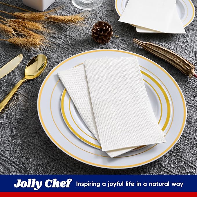 200 Pack Disposable Paper Napkins, Soft Bathroom Napkins - Image 4