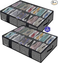 Onlyeasy 2 Pack Under Bed Shoe Storage Organizers by Onlyeasy