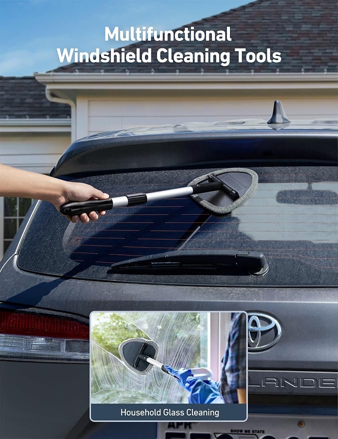 AstroAI 32" Ultra-Long Windshield Cleaner Tool & Car Interior Detailing Kit | - Image 7