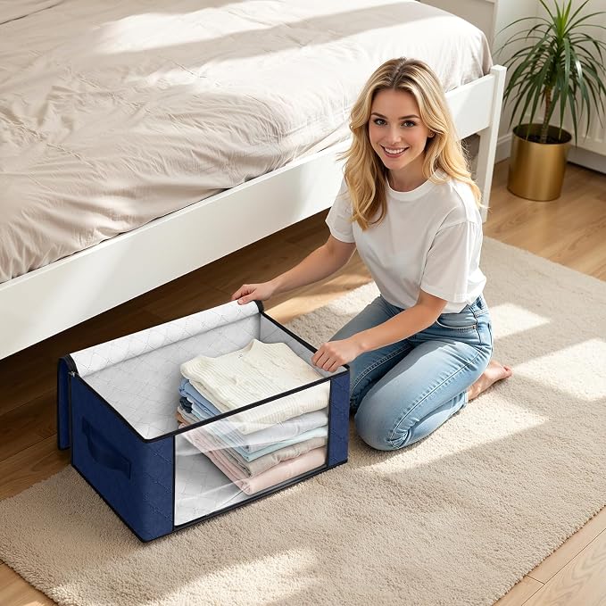 35L Closet Organizers, Foldable Under Bed Storage Containers | Storage Bags - Image 5