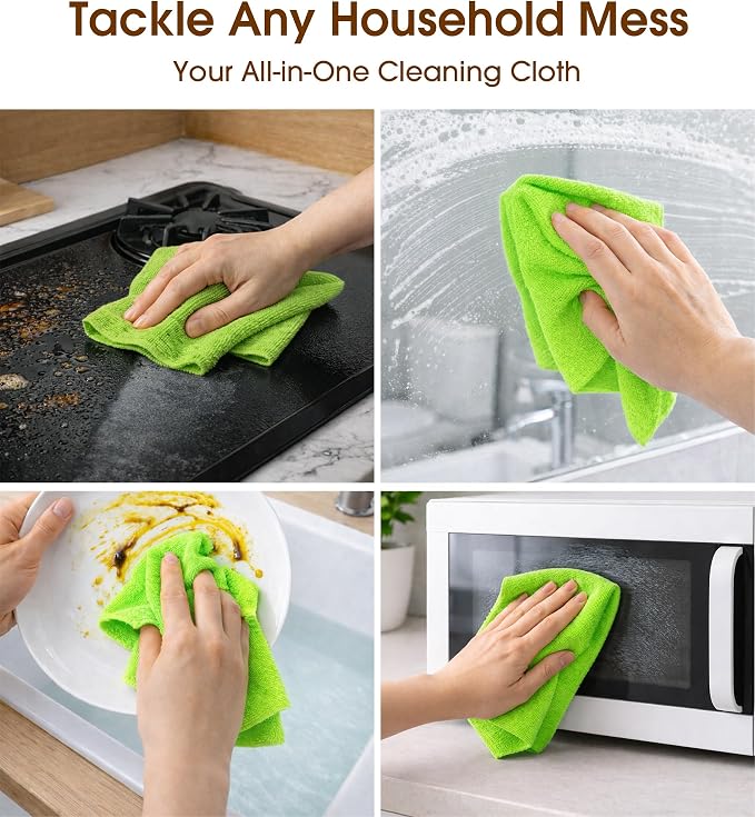 KitchLife Microfiber Cleaning Cloth Roll, 100 Pack - Image 4