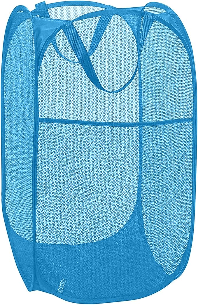 Mesh Pop Up Laundry Hamper, Collapsible Laundry Baskets, Foldable Dirty Clothes by Buenod