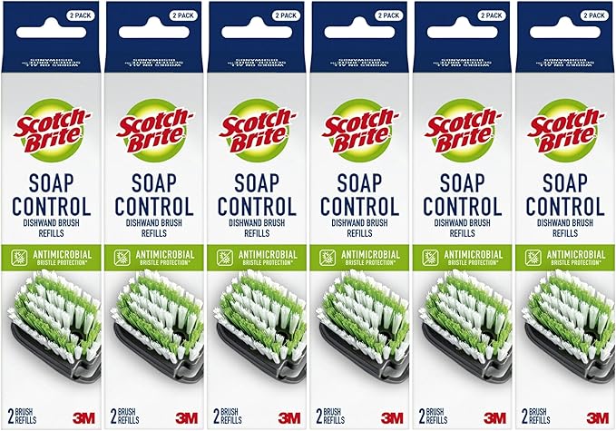 Scotch-Brite Soap Control Dishwand Brush Refills, Non-Scratch Scrub Brush Heads by Unknown