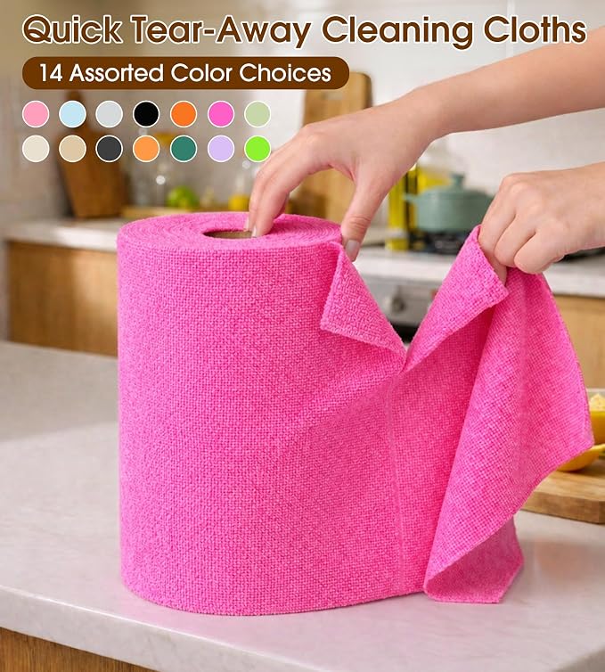 KitchLife Microfiber Cleaning Cloth Roll, 100 Pack - Image 9