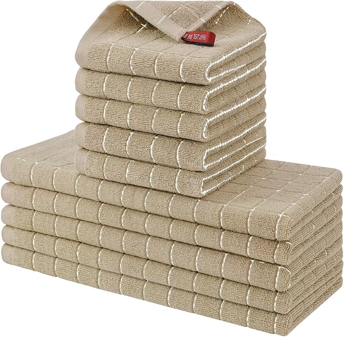 Homaxy Kitchen Towels and Dishcloths Set by Homaxy