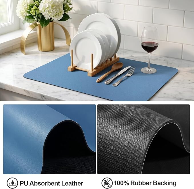 Ecotrim - Dish Drying Mat for Kitchen Counter | Coffee Bar Mat for Countertops - Image 4