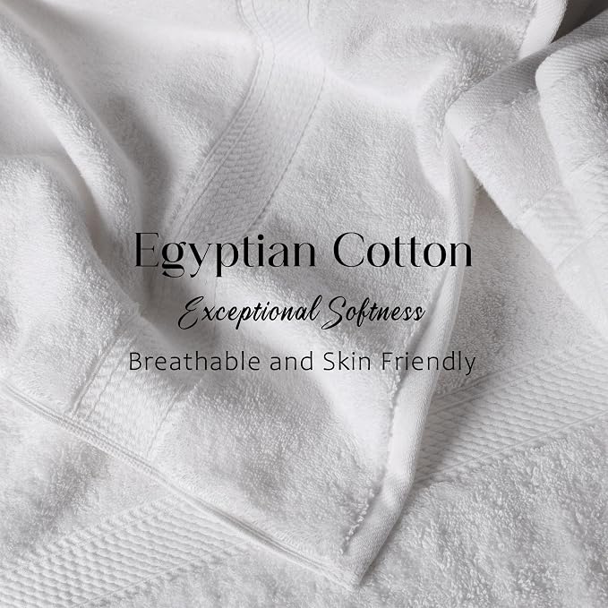 SUPERIOR Egyptian Cotton Ultra Plush & Absorbent, 3 Piece Set, Soft Luxury - Image 4