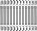 Boao 12 Pcs Bedsheet Strap Elastic Clip, 8-12 Inch Length | Sturdy Metal Clips by Boao