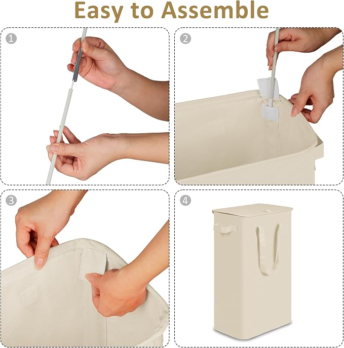 efluky Slim Laundry Basket - Image 4