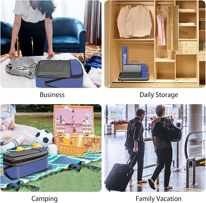BAGAIL 4 Set/6 Set/8 Set Compression Packing Cubes Travel Accessories - Image 5