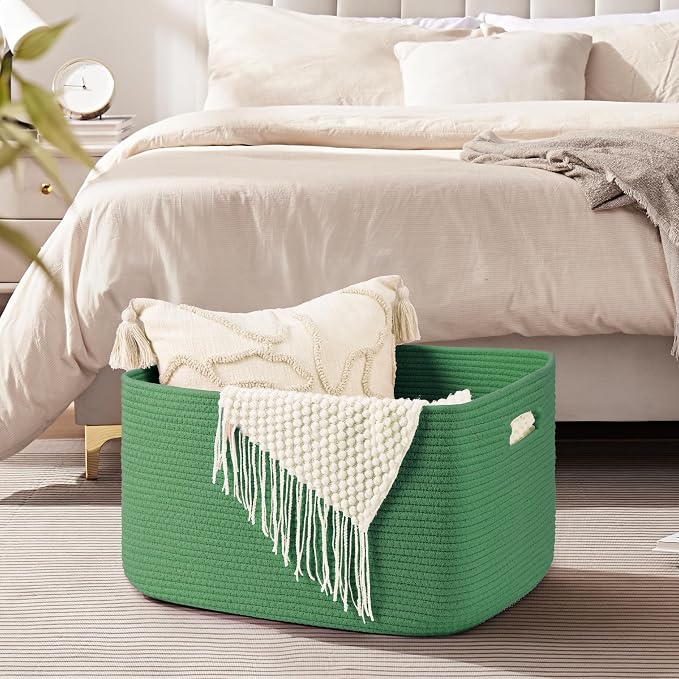 OIAHOMY 75L Large Blanket Basket Woven Storage Basket - Image 4