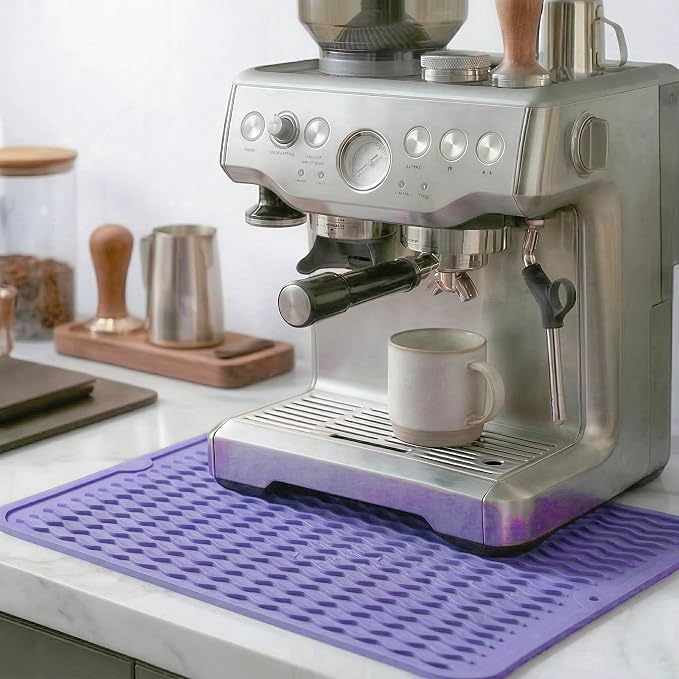 MicoYang Silicone Dish Drying Mat — Quick-Dry Ridges Counter & Sink Pad - Image 7