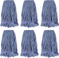 Commercial Heavy Duty Mop Heads Replacement: 6 Packs Industrial Wet Mop Head by BeiLan