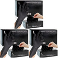 FINITEX - Black Nitrile Disposable Gloves, Powder-free, Medical Exam Latex-Free by FINITEX