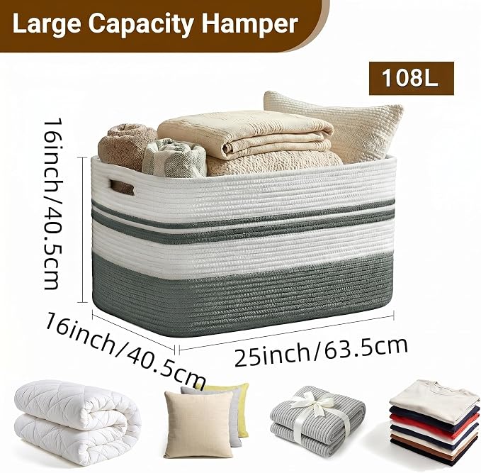 Large Laundry Basket/Hamper - Image 2