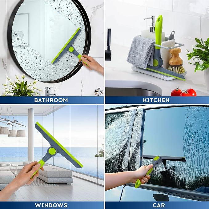 10" Heavy Duty Green, Handheld Squeegee - Image 6