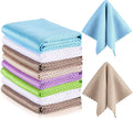 Patelai 9 Pcs Fish Scale Streak Free Microfiber Glass Mirror Cleaning Cloth by Patelai