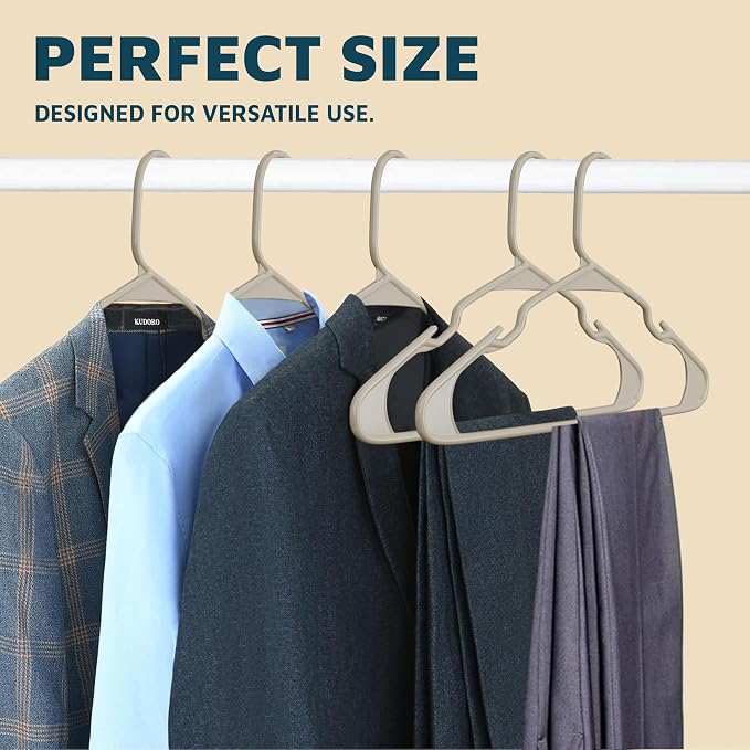 Lifemaster Plastic Clothes Hangers – Heavy Duty Hanger Set, - Image 10