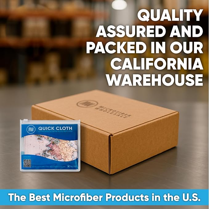 Microfiber Wholesale Quick Cloth Glasses Cleaning Cloths 5x7 World Map | 2-Pack - Image 7