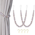 KLOGTSIND Wood Bead Curtain Tiebacks, 2 Pack Curtain Tie Backs by KLOGTSINDDirect
