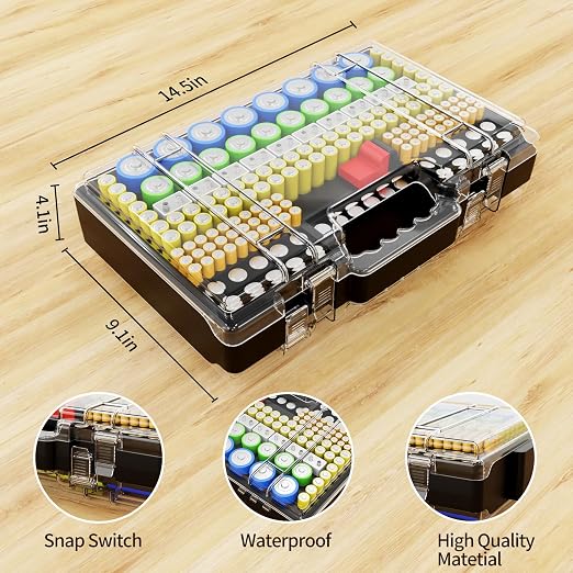 Narotood Battery Organizer Storage Holder Box Case - Image 6
