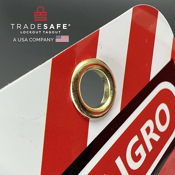 TRADESAFE Spanish Lockout Tagout Tags - Peligro No Operar, 30 Danger Do Not Operate Tags with 30 Zip Ties, Premium 32 mil Vinyl, OSHA Compliant Loto Tag for Lock Out Tag Out, Equipment Repair