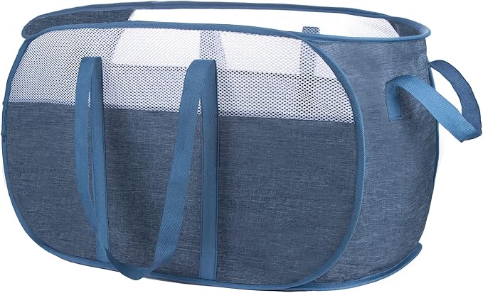 Pop Up Laundry Hamper，with Durable Handles collapsible laundry basket，Easy to - Image 3