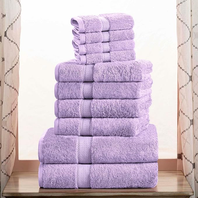 Superior Egyptian Cotton Ultra Plush & Absorbent, 10 Piece Set, Soft Luxury by SUPERIOR