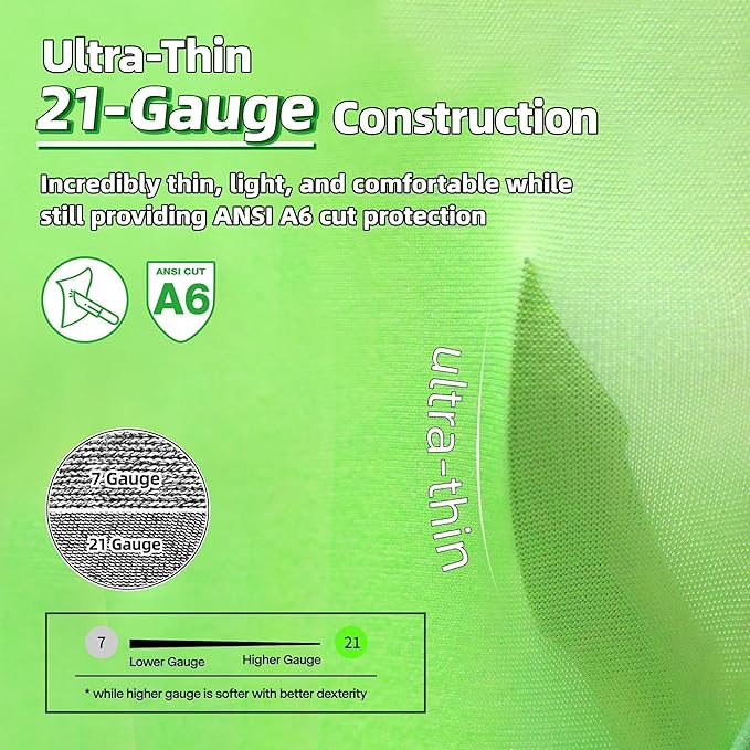 Schwer 100 Pairs ANSI A6 Cut Resistant Arm Sleeves, 21 Gauge Comfortable and Breathable Protective Sleeves, Arm Protectors for Thin Skin and Bruising, Work, Gardening, Farming, Outdoors, Non-PFAS, M