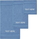 Chakir Turkish Linens 100% Cotton Personalized 3-Piece Set, Wedgewood | by ChakirTurkishLinens