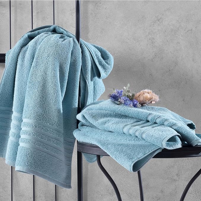 Hawmam Linen Jumbo Large Bath Sheets Towels 2 Pack Soft and Absorbent - Image 5