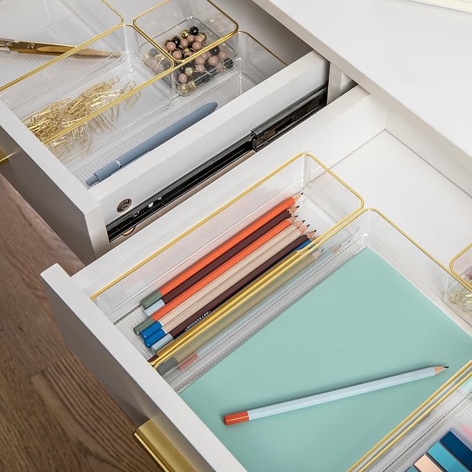 Martha Stewart Kerry Stackable Desk Drawer Organizers - Image 6